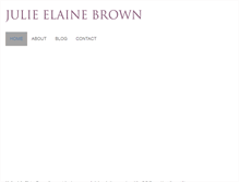 Tablet Screenshot of julieelainebrown.com